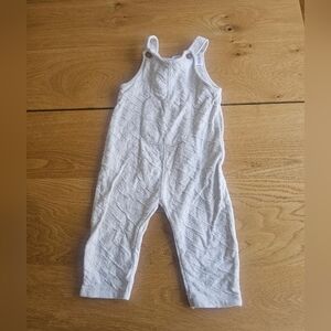 Zara White Kids Overalls - Soft Cotton Blend